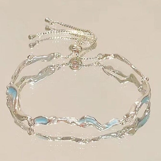 Cherry Blossom Star And Moon Bracelet- International Shipping