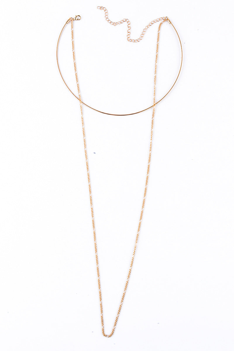 Metal Smooth Collar Necklace
