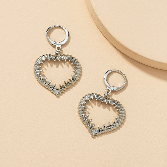 Mixed Metal Love Earrings