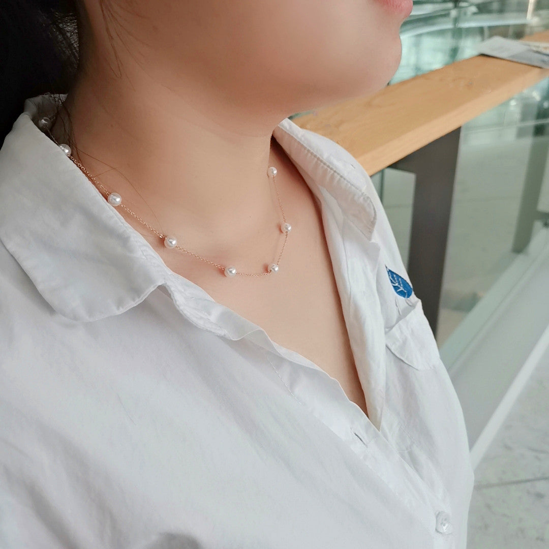 Pearl Collection Gypsophila Necklace