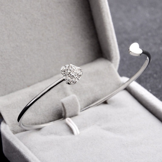 Minimalist Adjustable Heart Bracelet | Gold & Silver Jewelry