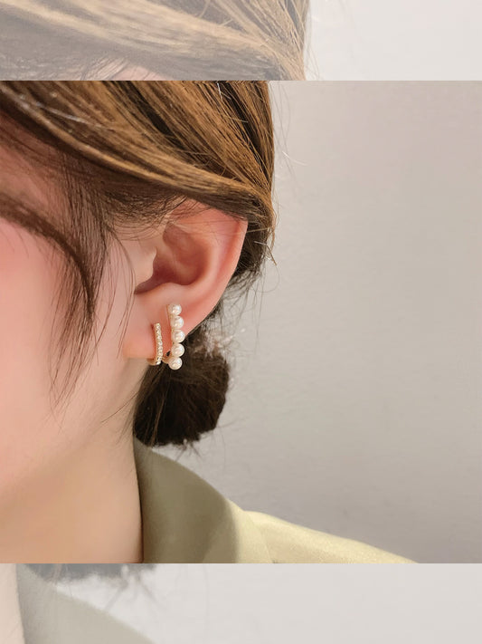 The Organic Pearl Edit Stud Earring