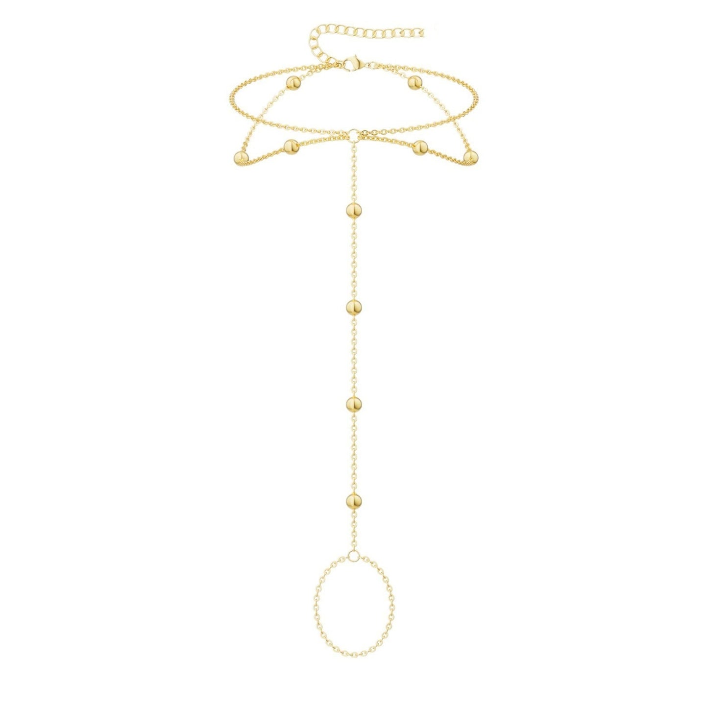 Women Anklet -filled Ball Bead Anklet