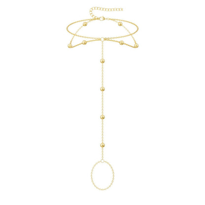 Women Anklet -filled Ball Bead Anklet