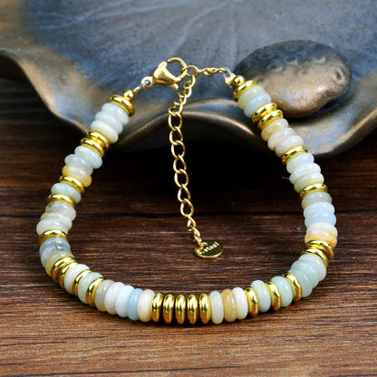 Dopamine Colorful Natural Stone Beaded Bracelet