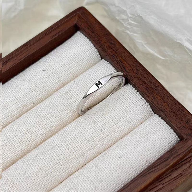 Letter Customizable Index Finger Ring