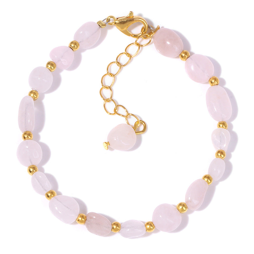 The Earth Spirit Natural Gemstone Bracelet | Unisex Stackable Stone Bead Bracelets