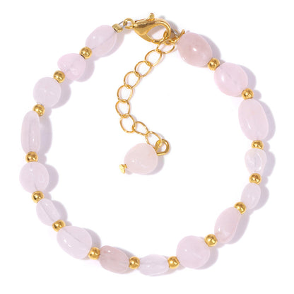 The Earth Spirit Natural Gemstone Bracelet | Unisex Stackable Stone Bead Bracelets