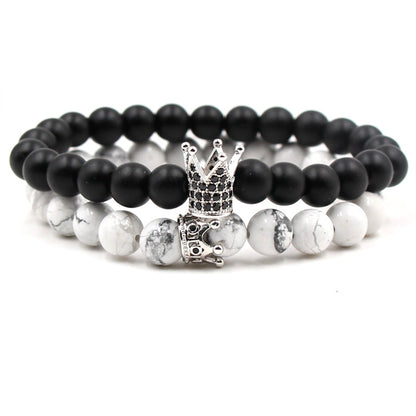 Volcanic Stone Buddha Beads Bracelet