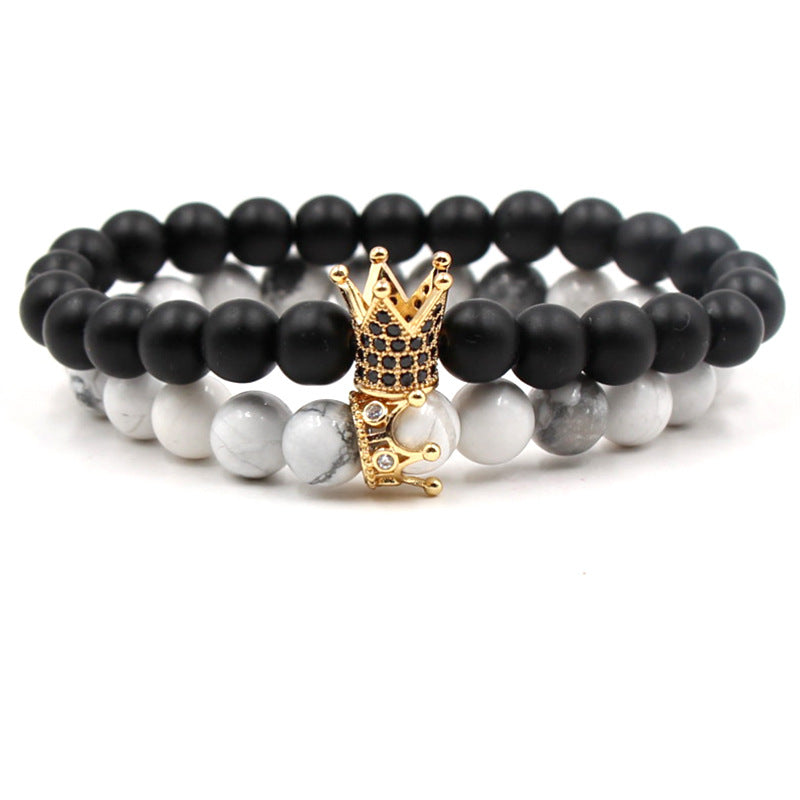 Volcanic Stone Buddha Beads Bracelet