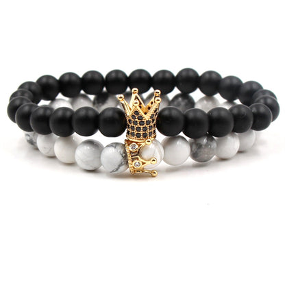 Volcanic Stone Buddha Beads Bracelet