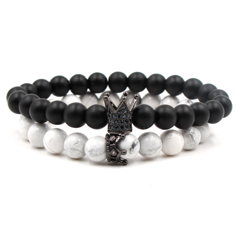 Volcanic Stone Buddha Beads Bracelet