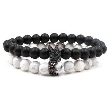 Volcanic Stone Buddha Beads Bracelet