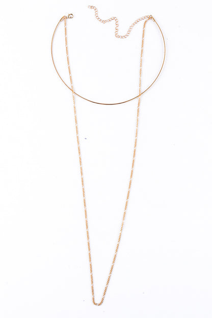 Metal Smooth Collar Necklace