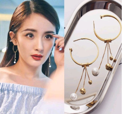 Pearl Collection Long Earring