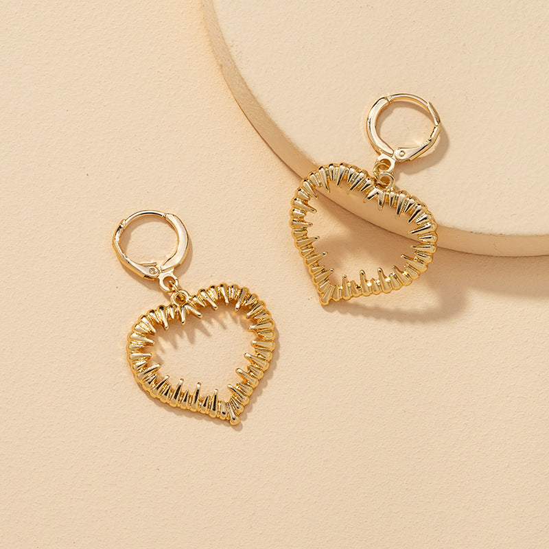 Mixed Metal Love Earrings