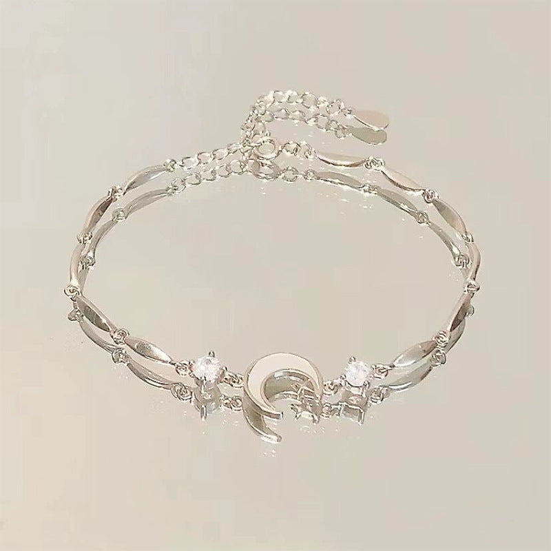 Cherry Blossom Star And Moon Bracelet-  International Shipping