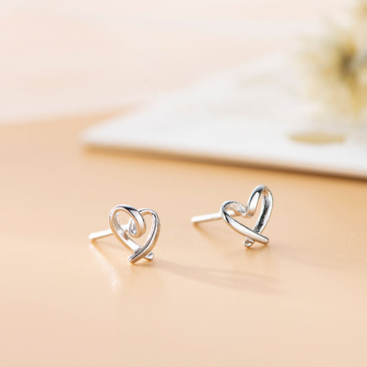 Korean Minimalist earrings Cute Love Designs