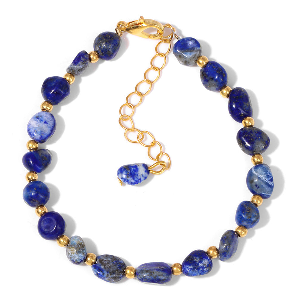 The Earth Spirit Natural Gemstone Bracelet | Unisex Stackable Stone Bead Bracelets