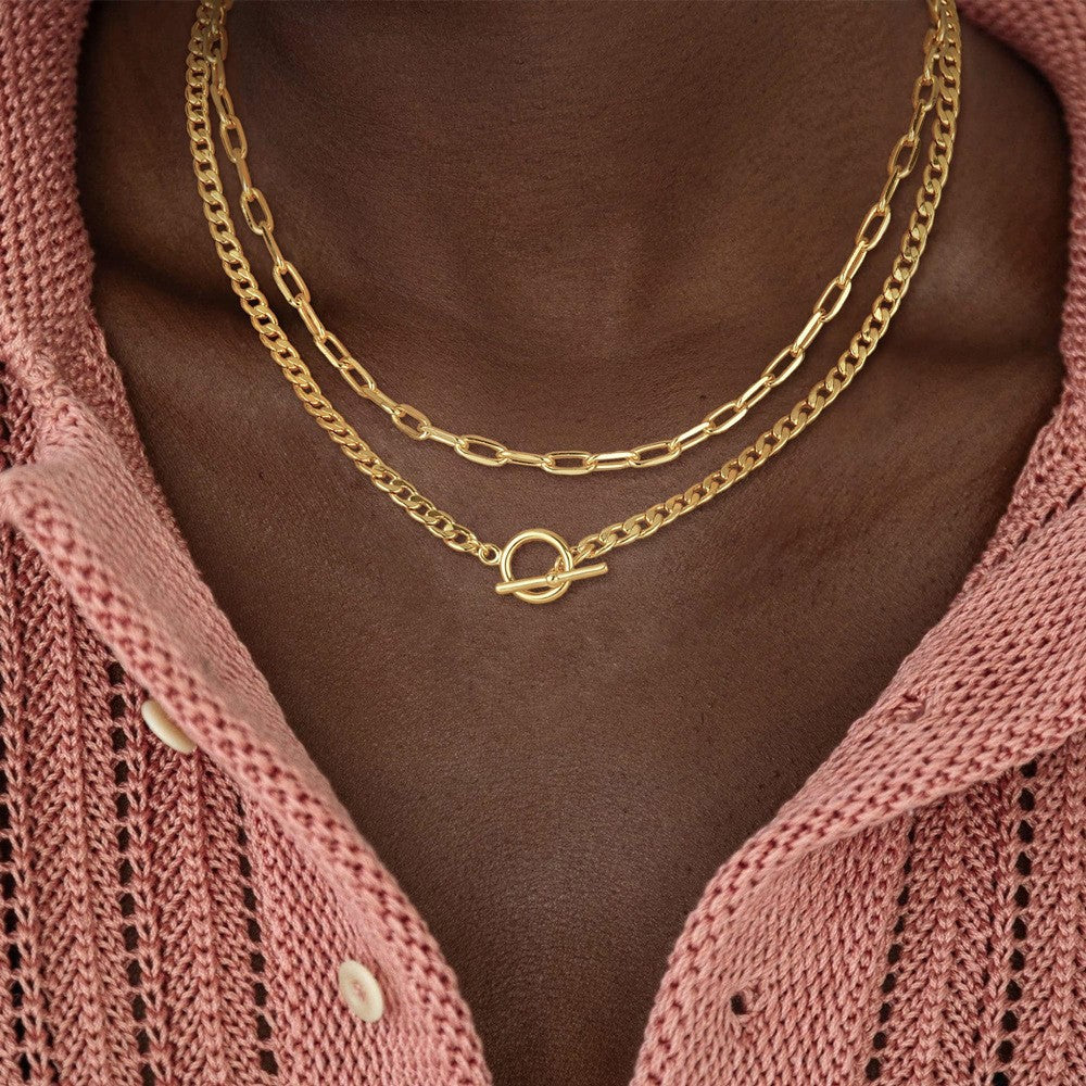 Women Retro Alloy Layered Clavicle Necklace