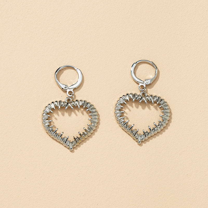 Mixed Metal Love Earrings