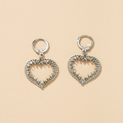 Mixed Metal Love Earrings