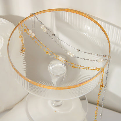 Women Anklet Double-Layer Creative Beaded