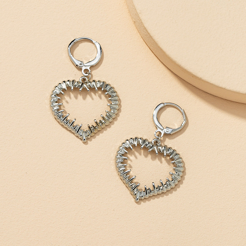 Mixed Metal Love Earrings