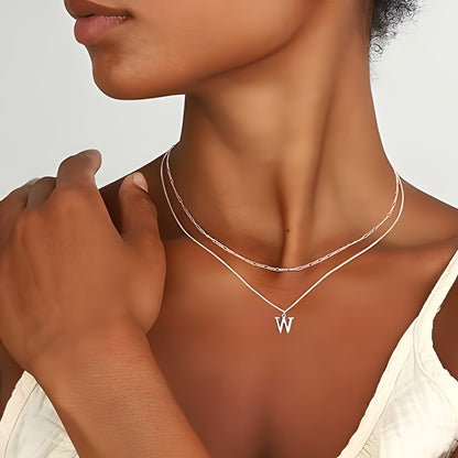 Women Customized Letters Clavicle Necklace