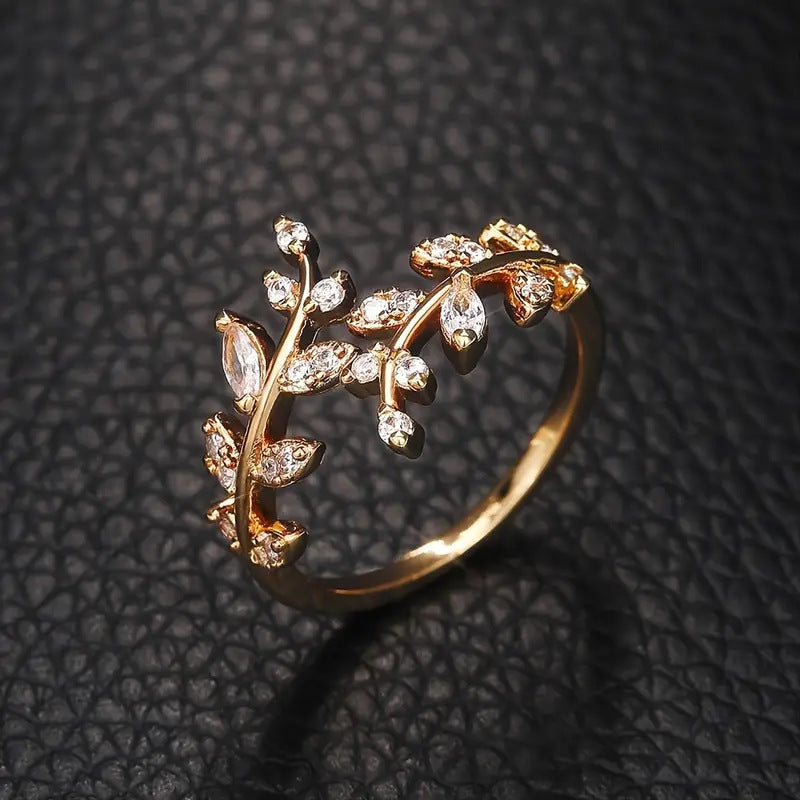 Leaf Shaped Women Ring