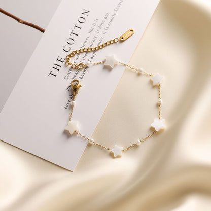Dopamine Natural Stone Titanium Steel  Bracelet