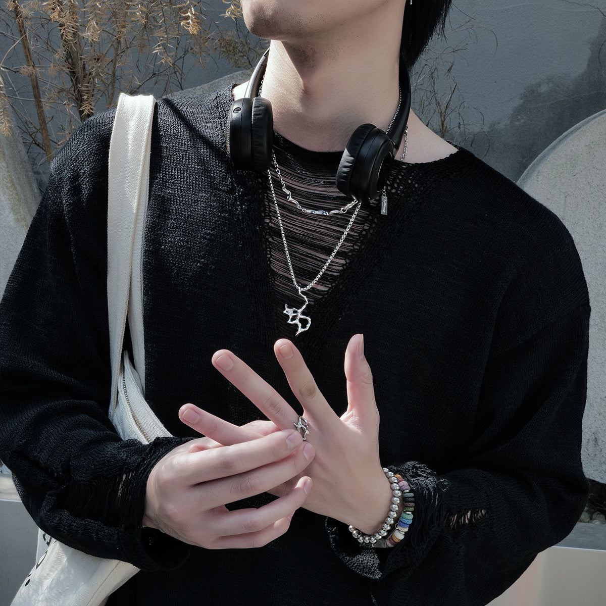 Liquid Metal Necklace