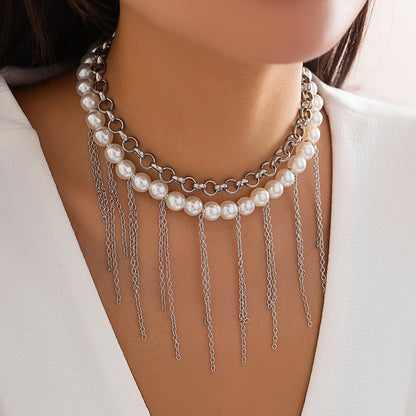 Pearl Collection Double-layer Retro Necklace