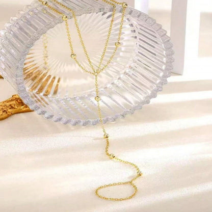 Women Anklet -filled Ball Bead Anklet