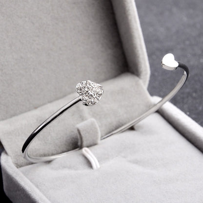 Minimalist Adjustable Heart Bracelet | Gold & Silver Jewelry