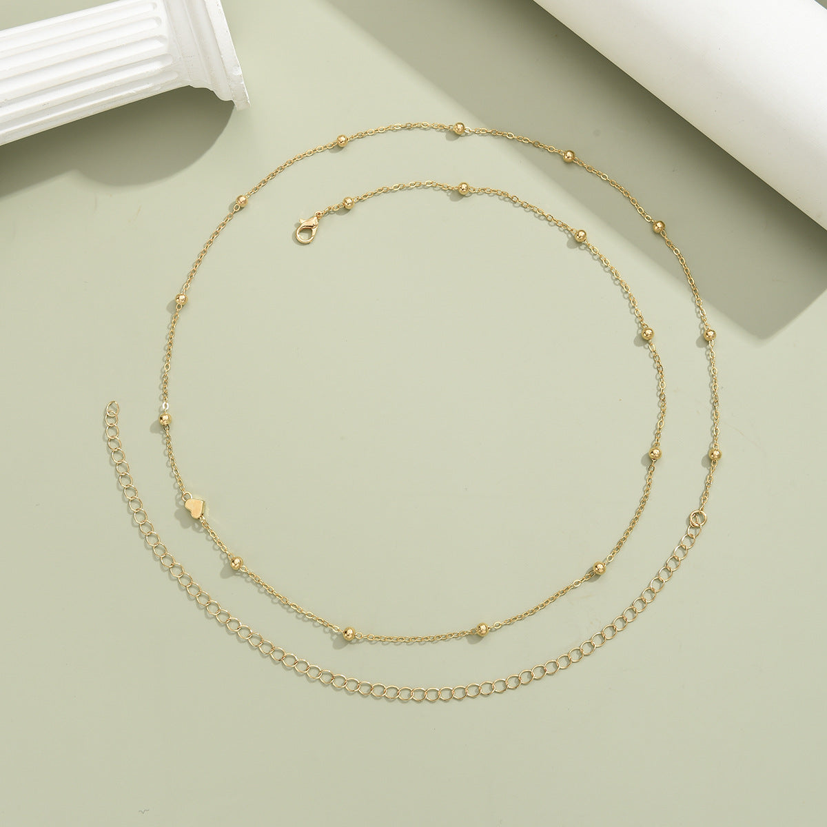 Heart-shaped Bead Waist Chain