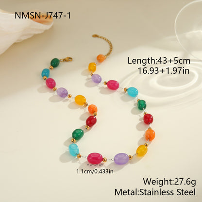 Dopamine Natural Stone Necklace