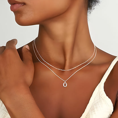 Women Customized Letters Clavicle Necklace