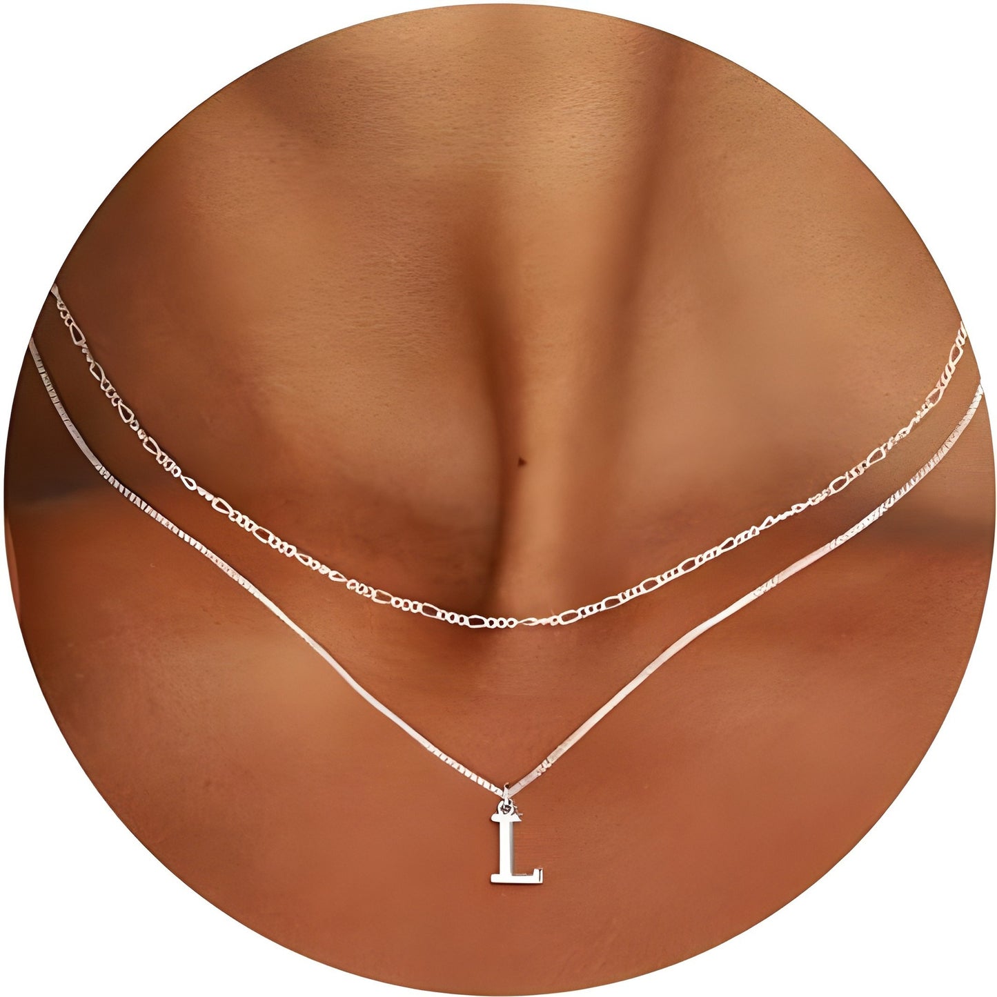 Women Customized Letters Clavicle Necklace