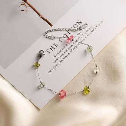 Dopamine Natural Stone Titanium Steel  Bracelet