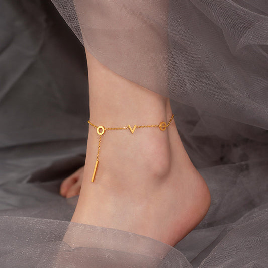 Women Titanium Steel Anklet