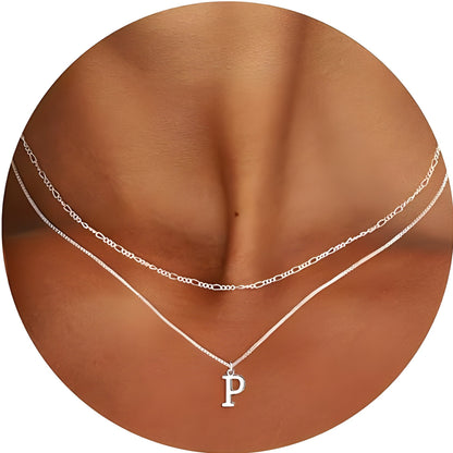 Women Customized Letters Clavicle Necklace