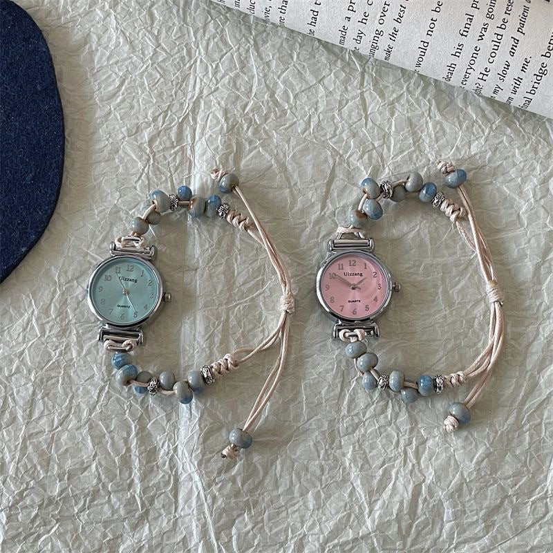 Ceramic Woven Bracelet Watch Female Mori Style