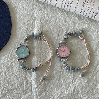 Ceramic Woven Bracelet Watch Female Mori Style