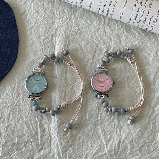 Ceramic Woven Bracelet Watch Female Mori Style