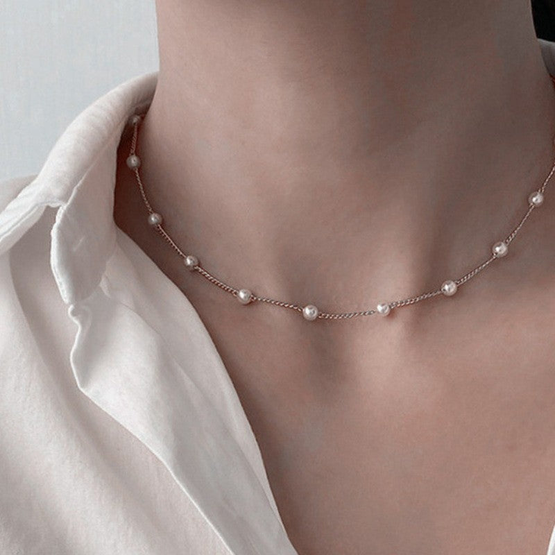 Women Retro Alloy Layered Clavicle Necklace