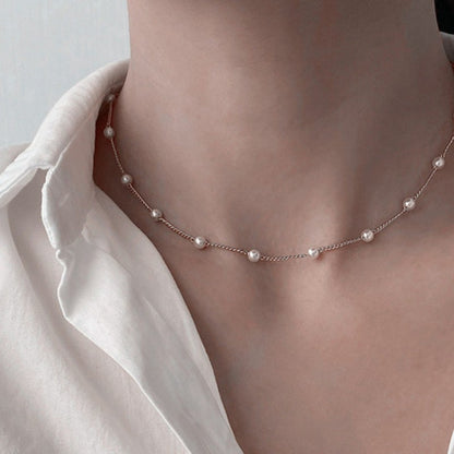 Women Retro Alloy Layered Clavicle Necklace