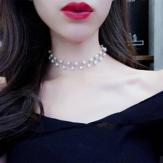 Pearl Collection Clavicle Necklace