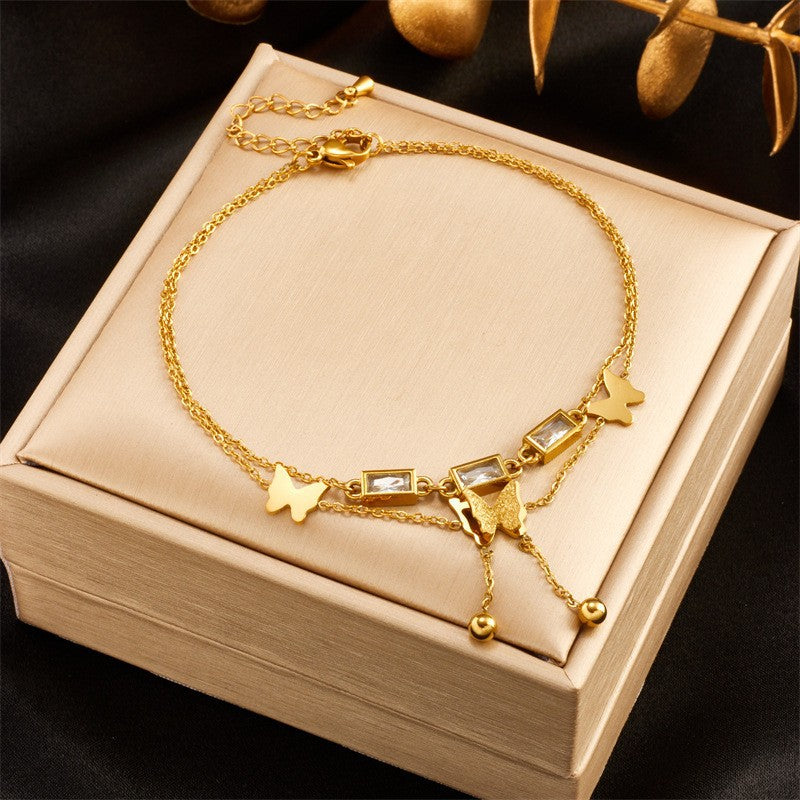 Love Designs Shaped Anklet for Women