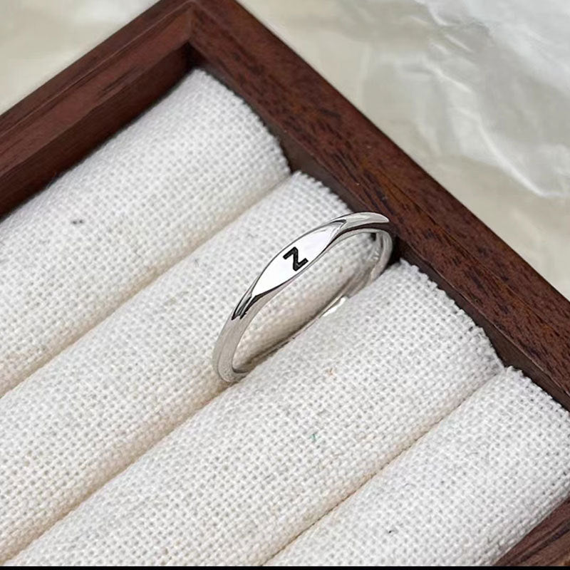 Letter Customizable Index Finger Ring